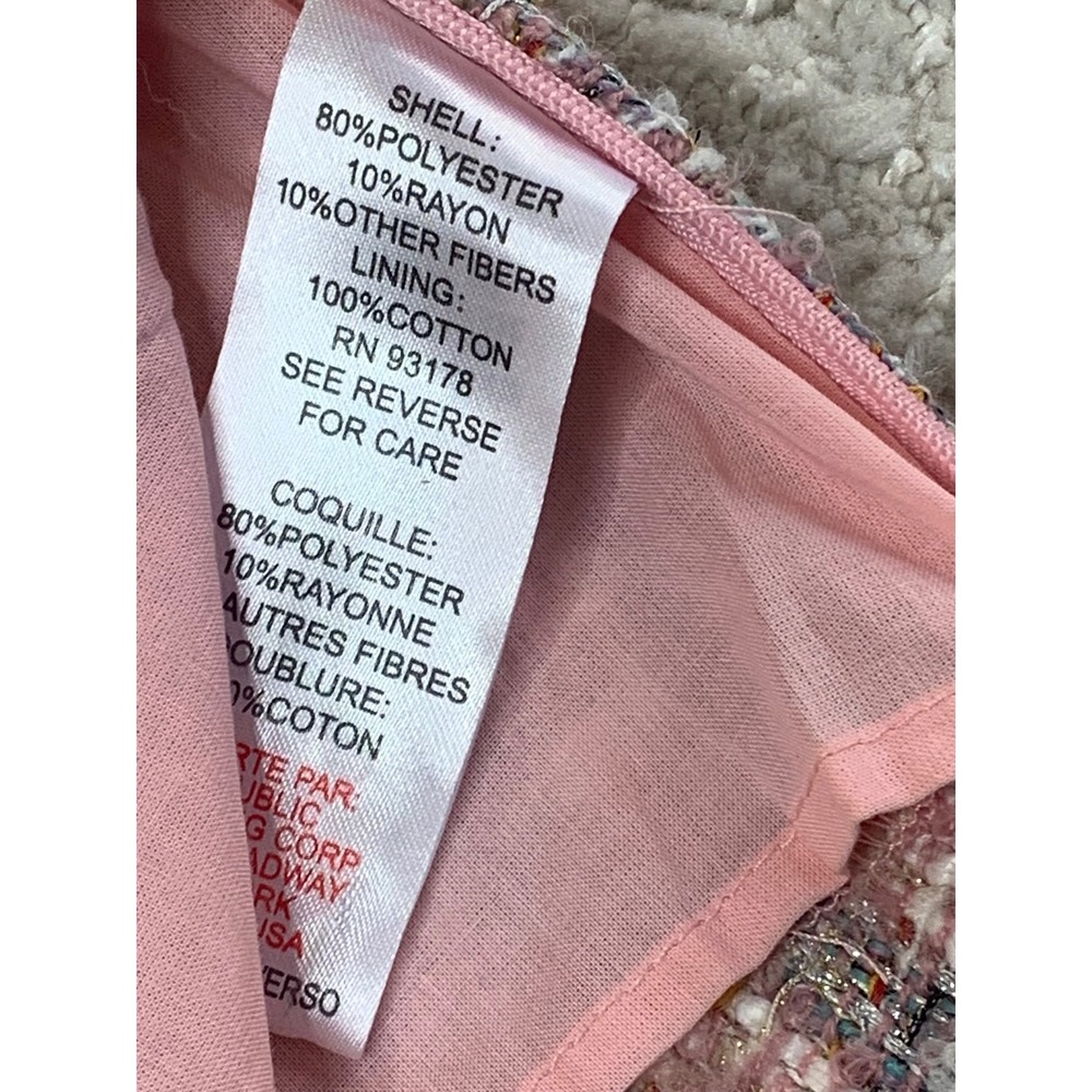 House of Harlow 1960 Pixie Dust Pink 2 Piece Crop Top Mini Skirt Pearl Button S - Picture 13 of 16